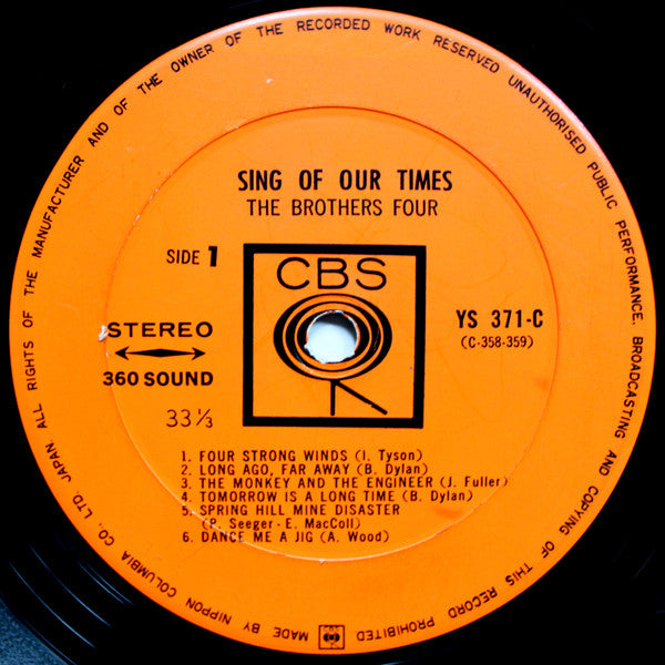 The Brothers Four - Sing Of Our Times (LP, Album)