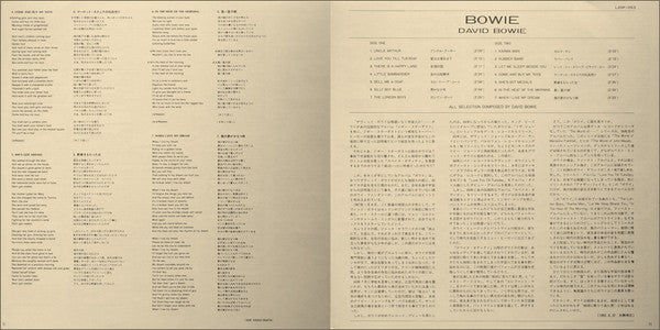 David Bowie - Bowie (LP, Comp, Rei)