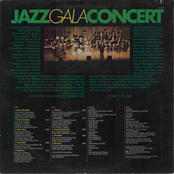 Jazz Gala Big Band Orchestra - Jazz Gala Concert (LP, Album)