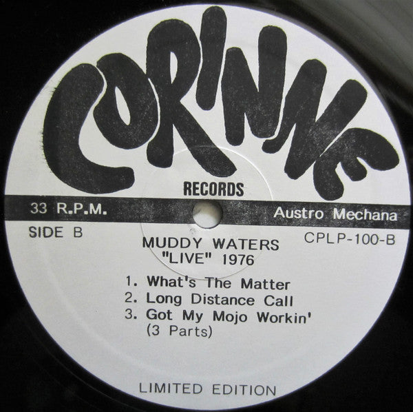 Muddy Waters - ""Live"" (LP, Album, Ltd, RM)