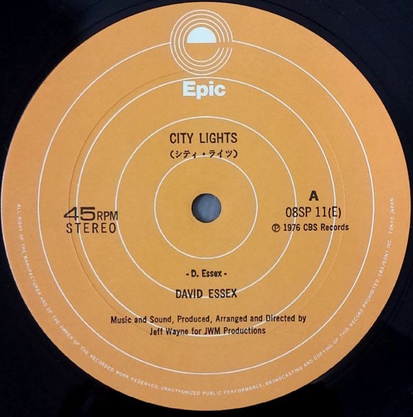 David Essex - City Lights (12"")