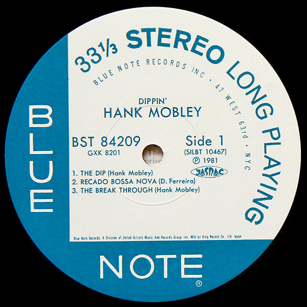 Hank Mobley - Dippin' (LP, Album, RE)