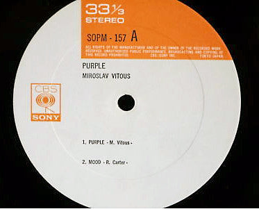 Miroslav Vitous - Purple (LP, Album, RE)