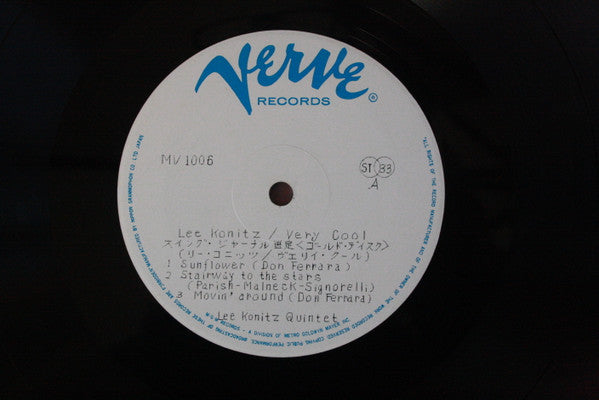 Lee Konitz - Very Cool (LP, Album, Mono)