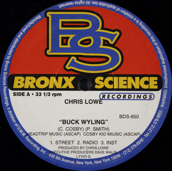 Chris Lowe (2) - CT To LI Buckwhylin' (12"")