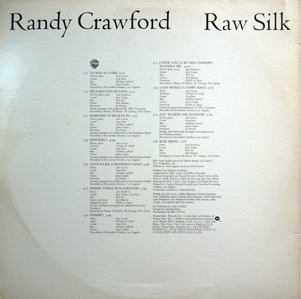 Randy Crawford - Raw Silk (LP, Album, RP)