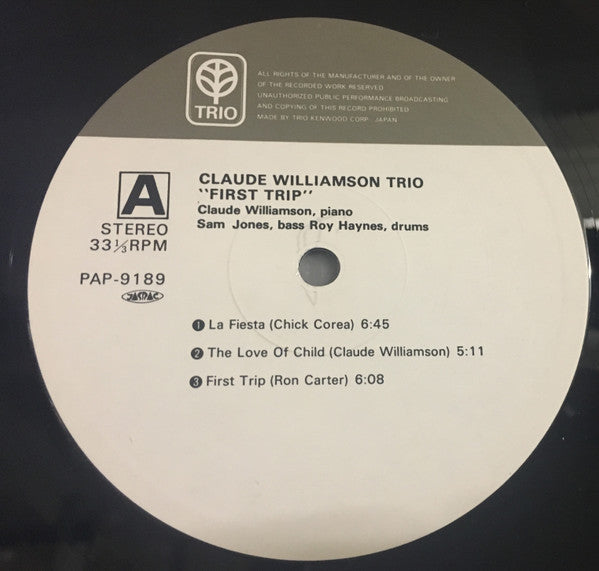 Claude Williamson Trio* - First Trip (LP, Album)