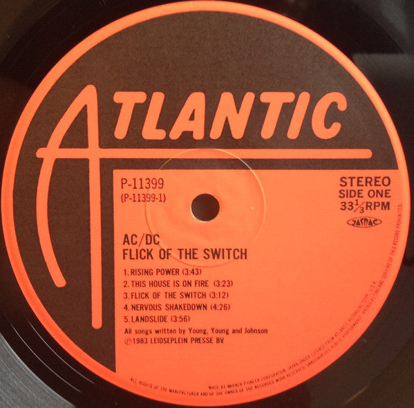 AC/DC - Flick Of The Switch = 征服者 (LP, Album)