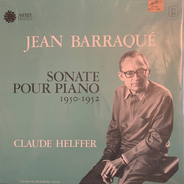 Jean Barraqué - Sonate Pour Piano 1950-1952(LP, Album)