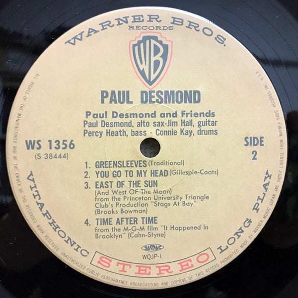 Paul Desmond - ""First Place Again"" Playboy (LP, Album, Ltd, RE)