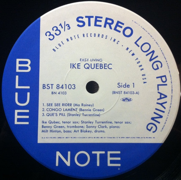 Ike Quebec - Easy Living (LP, Album, Ltd, RE)
