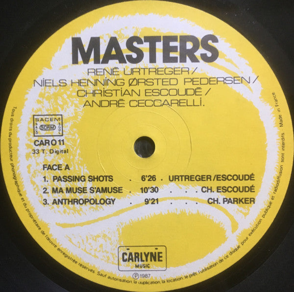René Urtreger - Masters(LP, Album)