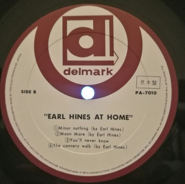 Earl Hines - At Home (LP, Album, Promo, RE)