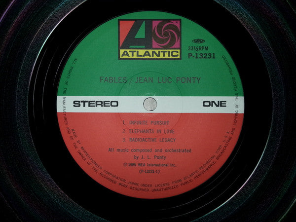 Jean-Luc Ponty = ジャン＝リュック・ポンティ* - Fables = ファーブル (LP, Album)