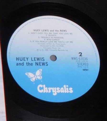 Huey Lewis And The News* - Huey Lewis And The News  (LP, Album)