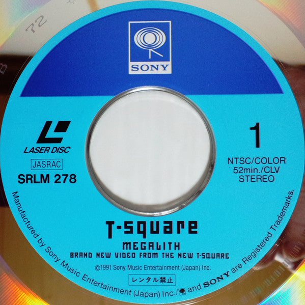 T-Square - Megalith (Laserdisc, 12"", NTSC)