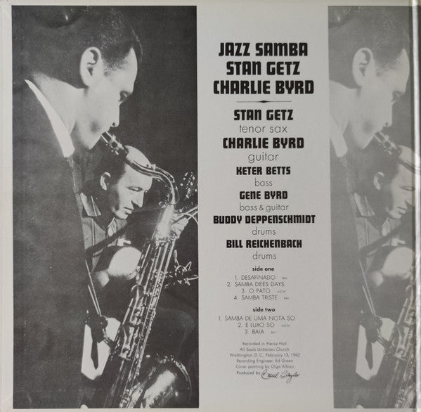 Stan Getz / Charlie Byrd - Jazz Samba (LP, Album, RE, Gat)