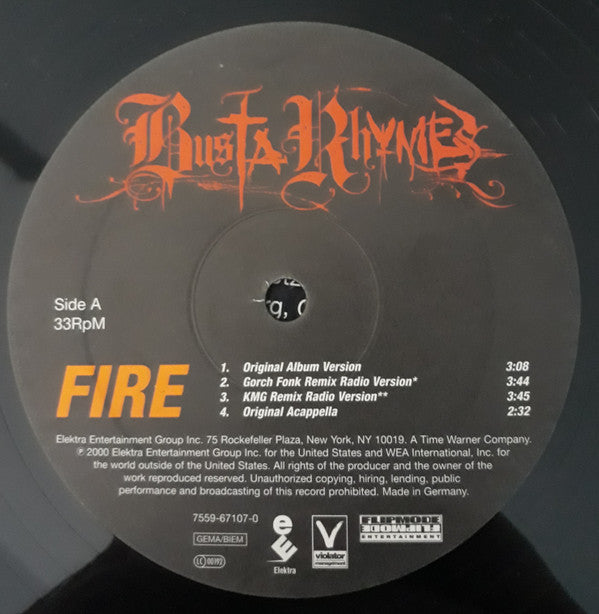 Busta Rhymes - Fire (12"", Maxi)