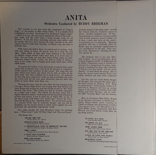 Anita O'Day - Anita (LP, Album, Mono, RE)