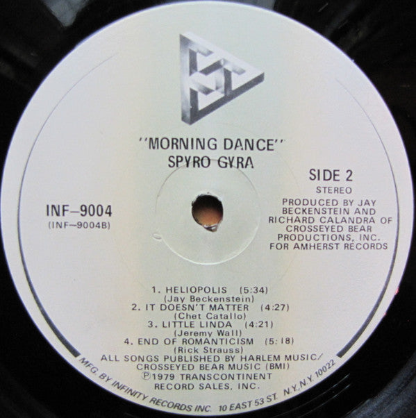 Spyro Gyra - Morning Dance (LP, Album, Glo)