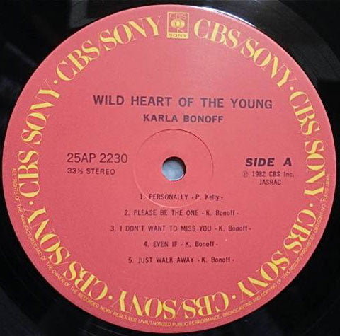 Karla Bonoff - Wild Heart Of The Young (LP, Album)