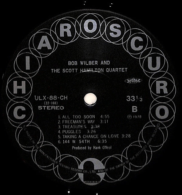 Bob Wilber - Bob Wilber And The Scott Hamilton Quartet(LP, Album)