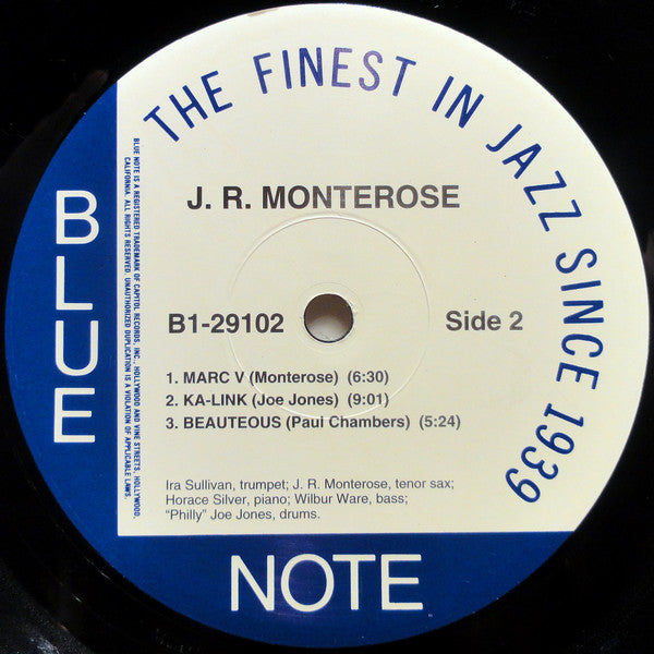 J.R. Monterose - J.R. Monterose (LP, Album, Mono, Ltd, RE, 180)