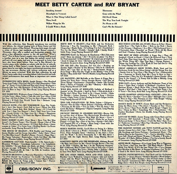 Betty Carter - Meet Betty Carter And Ray Bryant(LP, Album, Mono, RE)