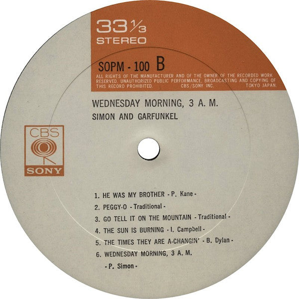 Simon & Garfunkel - Wednesday Morning, 3 A.M. (LP, Album, RE, Gat)
