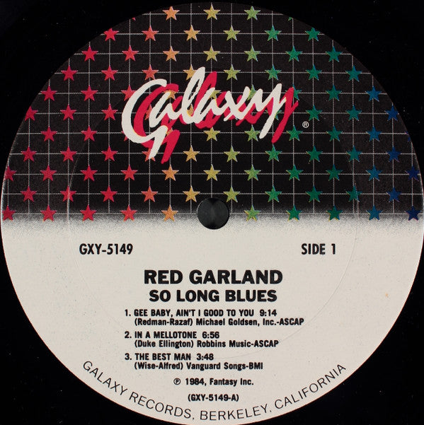 Red Garland - So Long Blues (LP, Album)