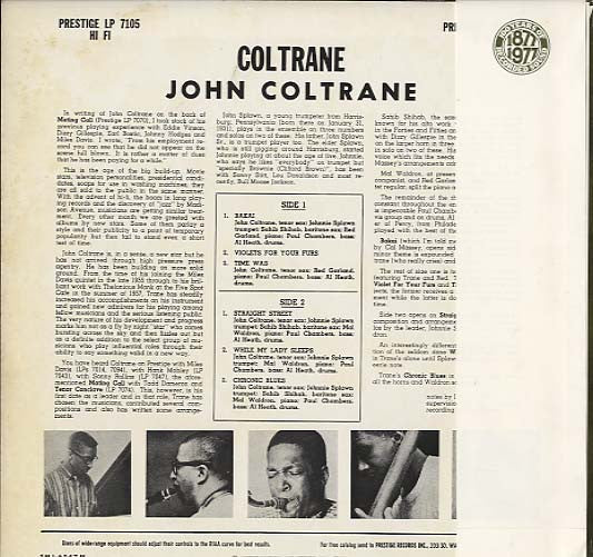 John Coltrane = ジョン・コルトレーン* - Coltrane = コルトレーン (LP, Album, Mono, RE)