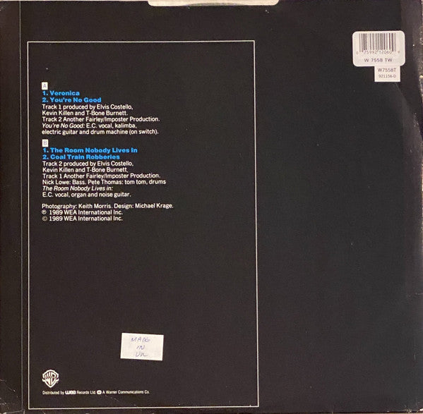 Elvis Costello - Veronica (12"", Single, Ltd)