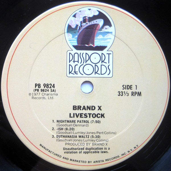 Brand X (3) - Livestock (LP, Album)