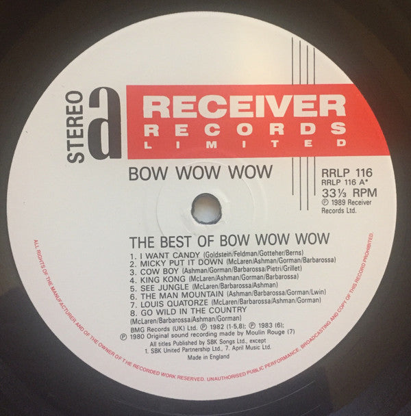 Bow Wow Wow - The Best Of (LP, Comp)