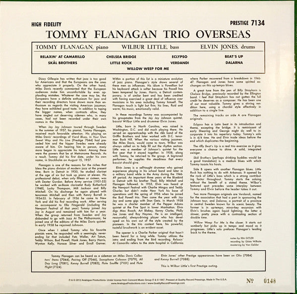 Tommy Flanagan - Overseas (LP, Album, Mono, RE, 200)