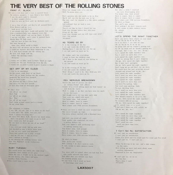 The Rolling Stones - The Very Best Of The Rolling Stones (LP, Comp)