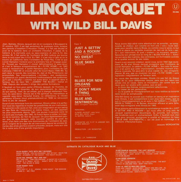 Illinois Jacquet - Illinois Jacquet With Wild Bill Davis (LP, Album)