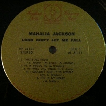 Mahalia Jackson - Lord Don't Let Me Fall (LP, Album, Abr)