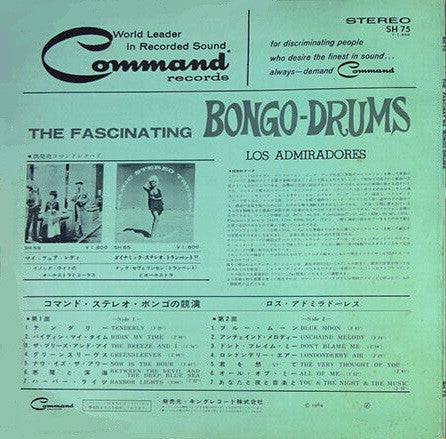 Los Admiradores - The Fascinating Bongo-Drums (LP, Album, Gat)