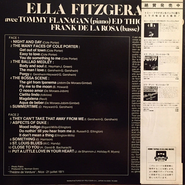 Ella Fitzgerald - Ella A Nice (LP, Album, RE)