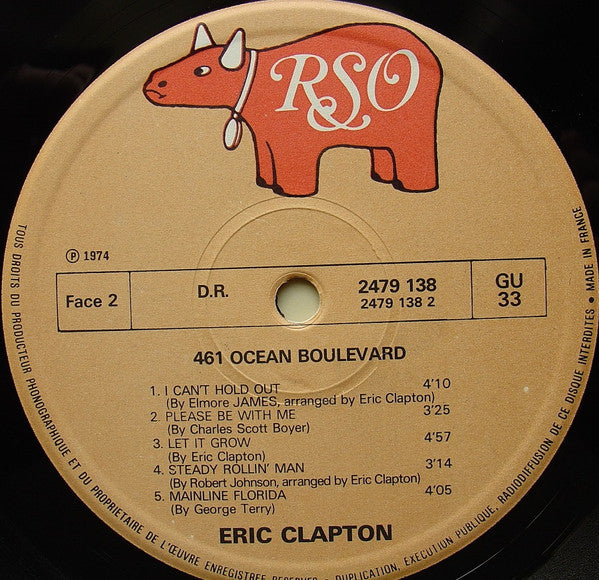 Eric Clapton - 461 Ocean Boulevard (LP, Album, Ltd, Promo)