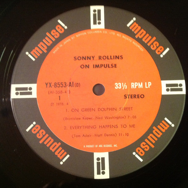 Sonny Rollins - On Impulse! (LP, Album, RE)