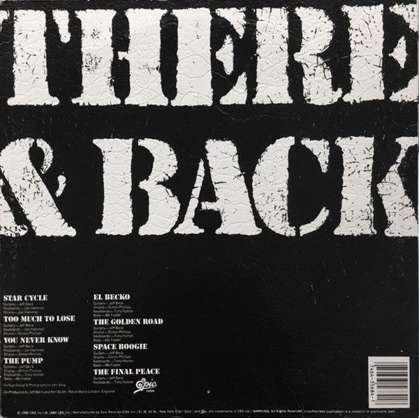 Jeff Beck - There & Back (LP, Album, San)