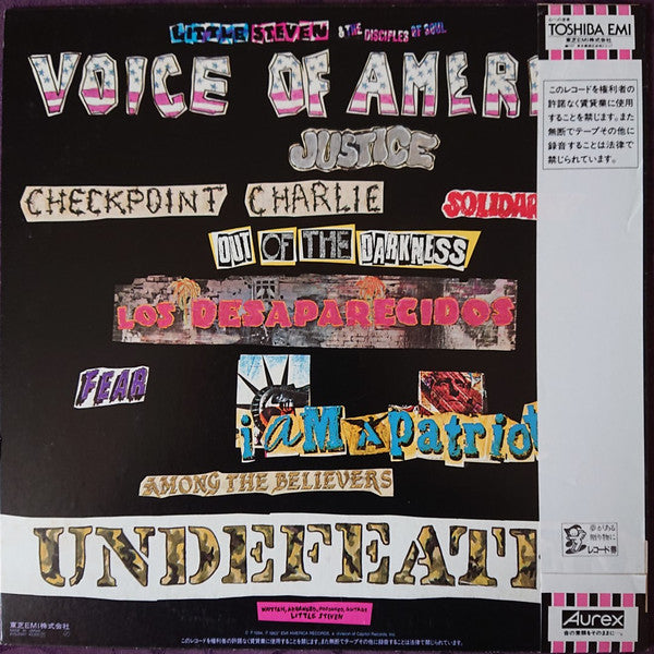 Little Steven - Voice Of America (LP, Album)
