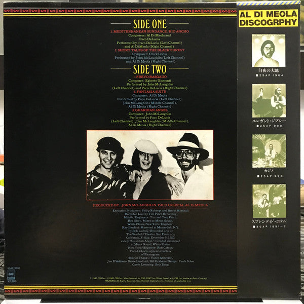 Al Di Meola - Friday Night In San Francisco(LP, Album)