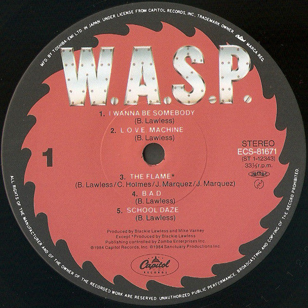 W.A.S.P. - W.A.S.P. = 魔人伝 (LP, Album)