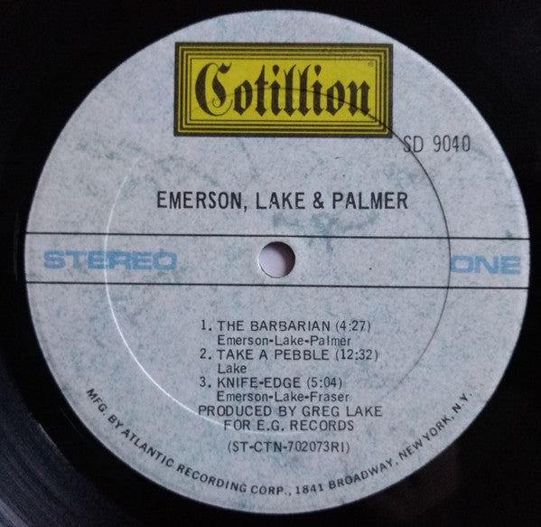 Emerson Lake & Palmer* - Emerson, Lake & Palmer (LP, Album, PRC)