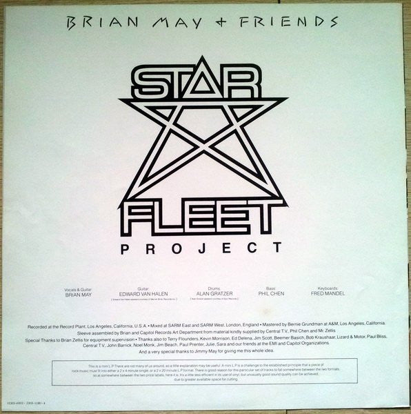 Brian May + Friends - Star Fleet Project (12"", MiniAlbum)