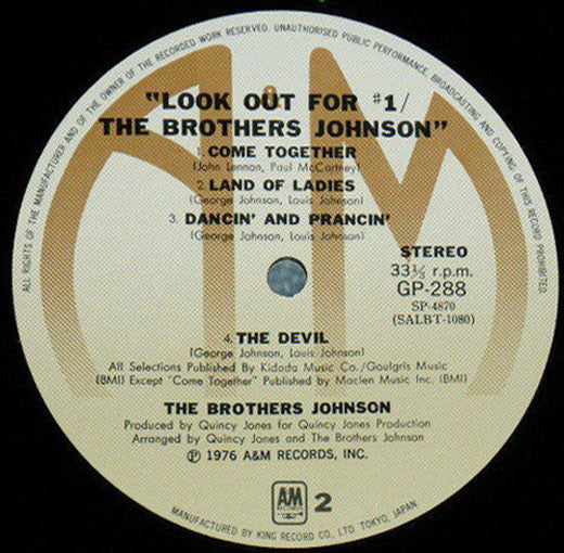 The Brothers Johnson* - Look Out For #1 (LP, Album)