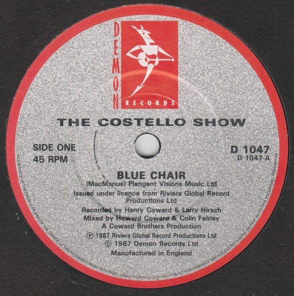 Elvis Costello - Blue Chair (7"", Single)